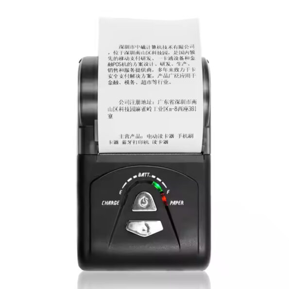 ZCS103 Portable Wireless Bluetooth Mobile Printer 58mm Mini Thermal Receipt Printer